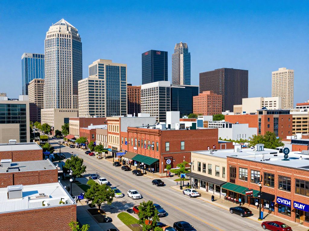 A view of Kansas City highlighting its cultural events and infrastructure projects.