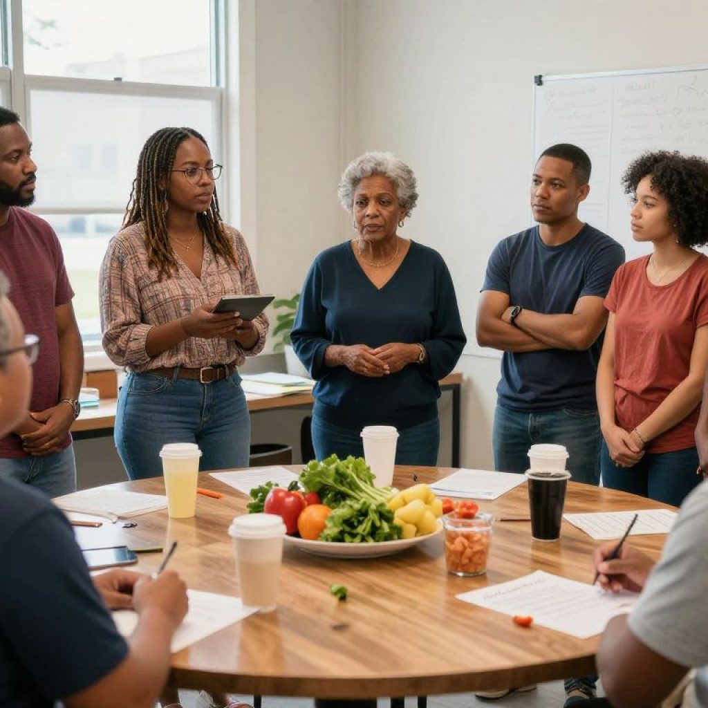 Families in Kansas City discussing SNAP benefits challenges