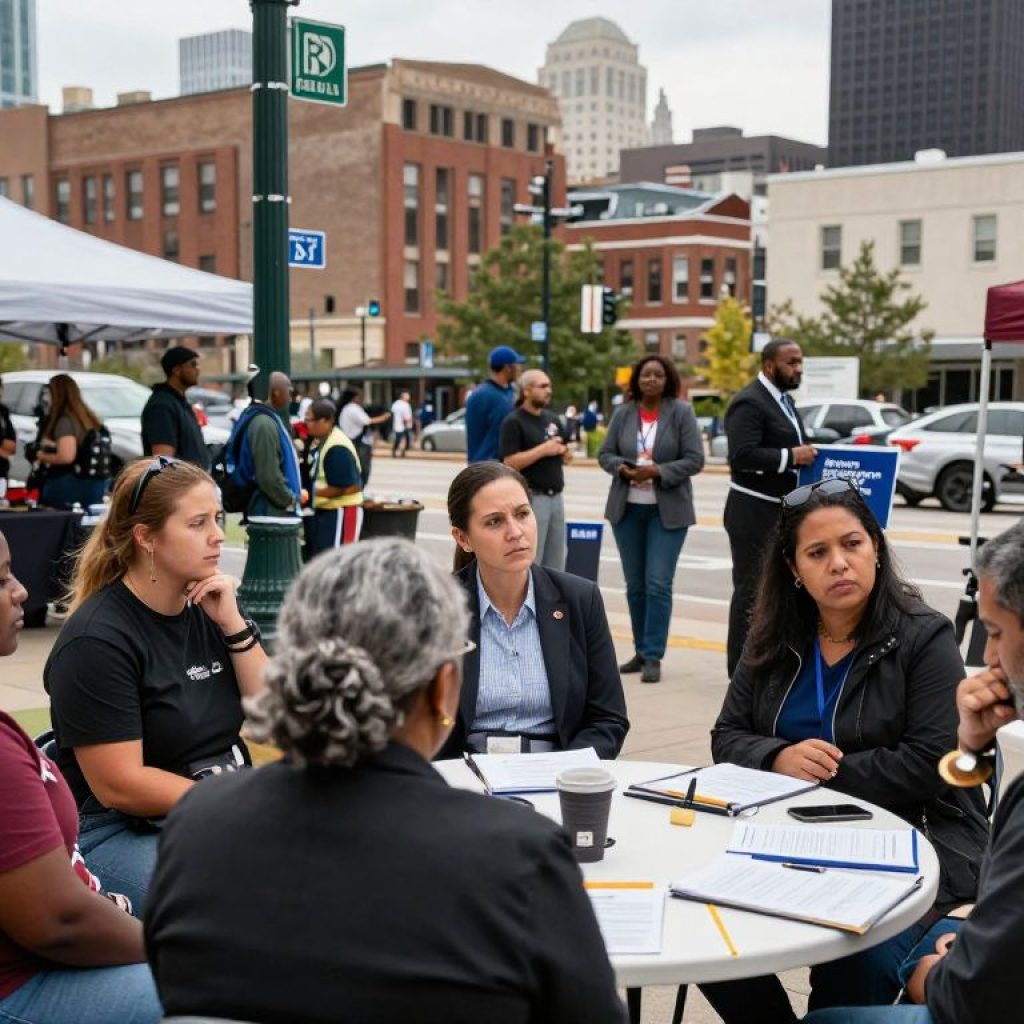 Kansas City residents discussing concerns over proposed ICE detention center