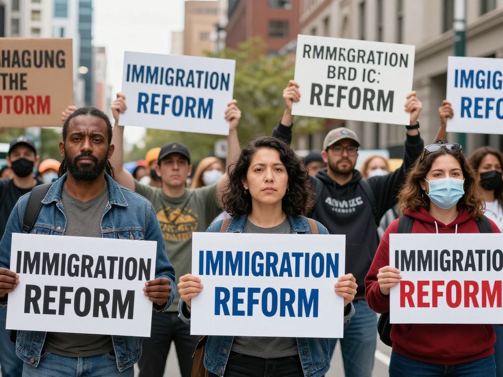 Protesters gathered in Kansas City advocating for immigration reform
