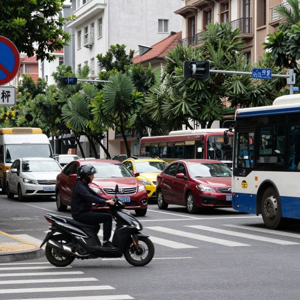 Scene of a motorcycle accident involving a bus in Kansas City.
