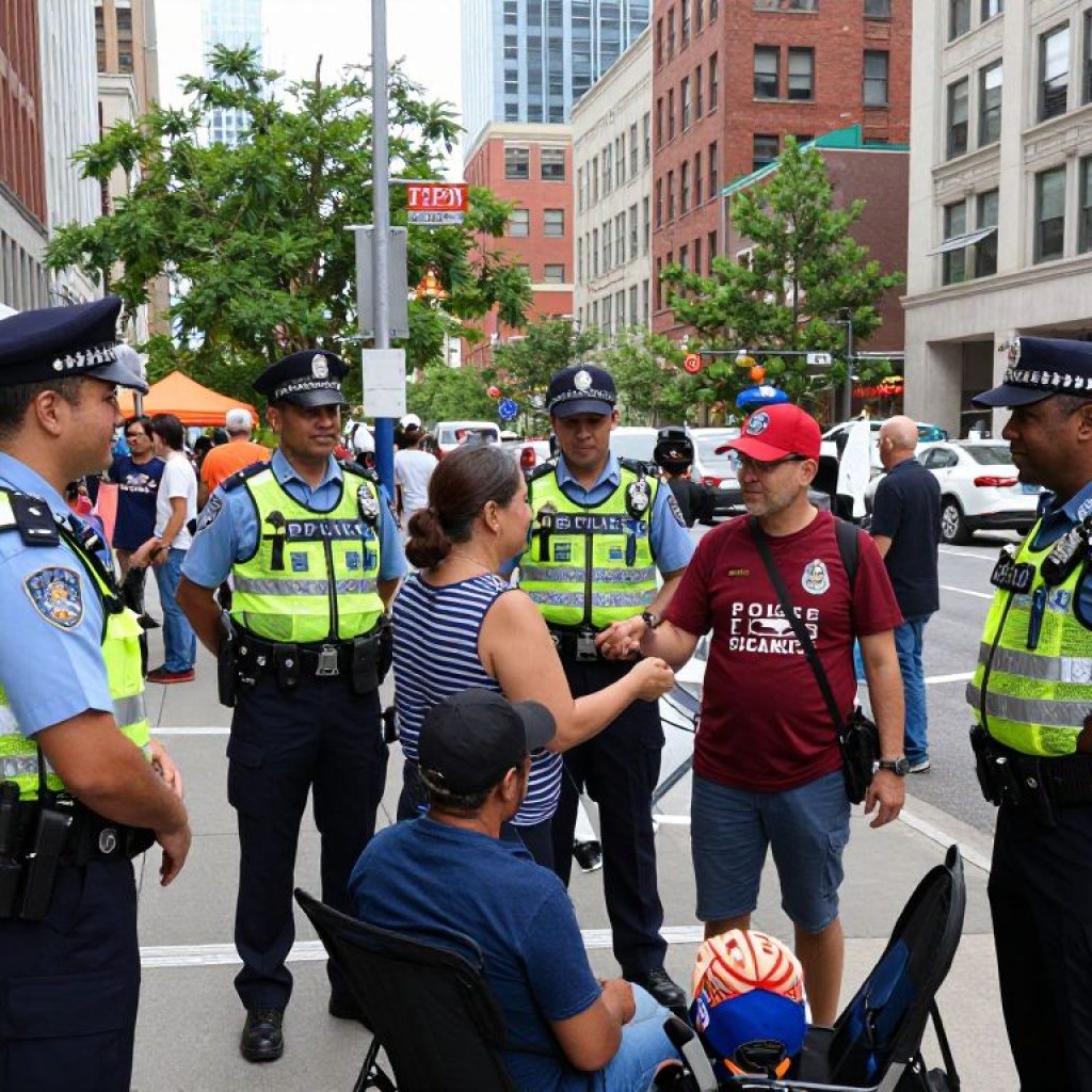 Community event in Kansas City highlighting public safety measures.