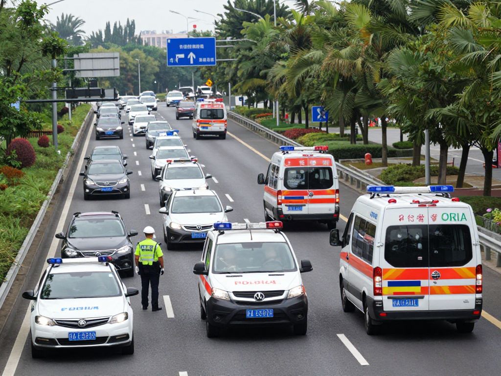 Emergency response at a highway shooting scene in Kansas City