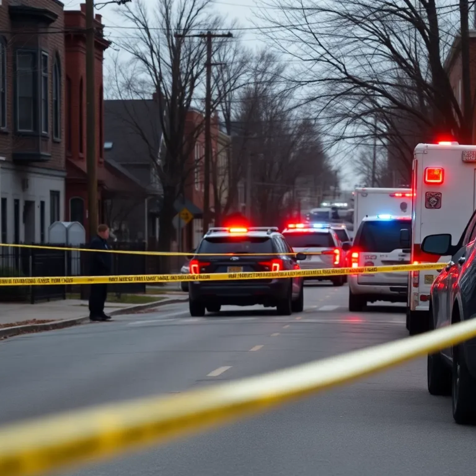 Police investigating the scene of a shooting in Kansas City’s Northland.