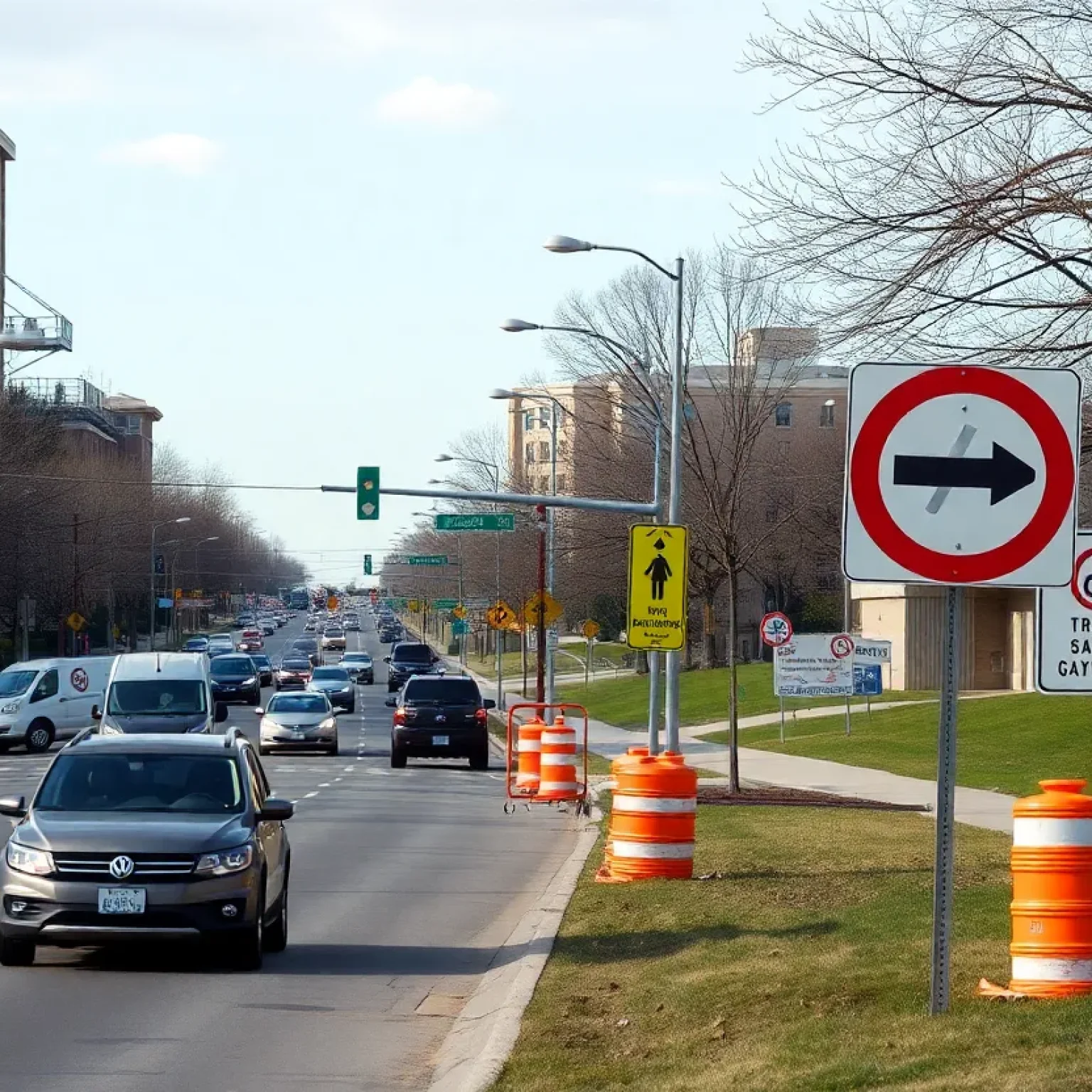 Traffic safety construction in Kansas City