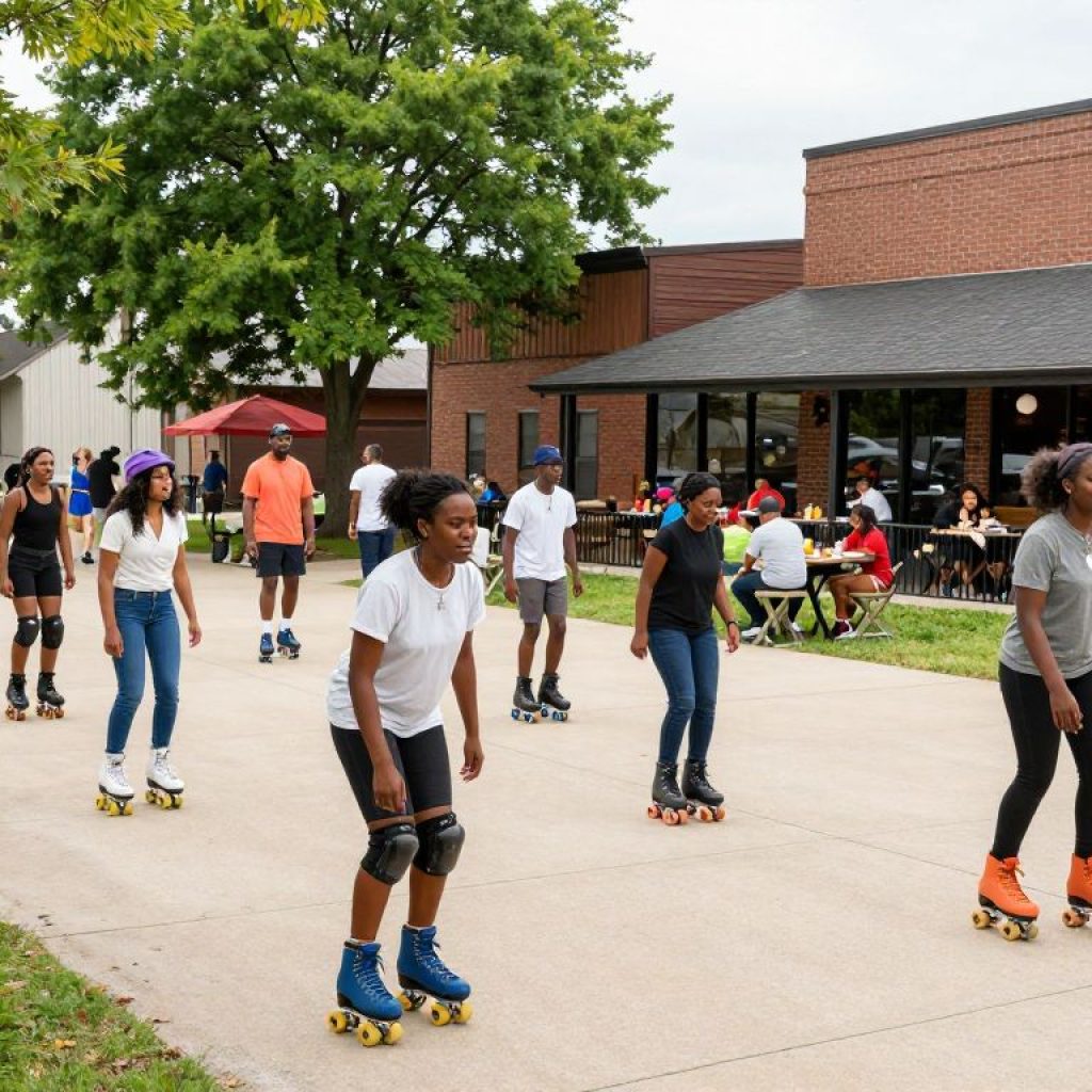 Community members enjoying Kansas City's weekend events including skate night, Eagle Days, and Restaurant Week.