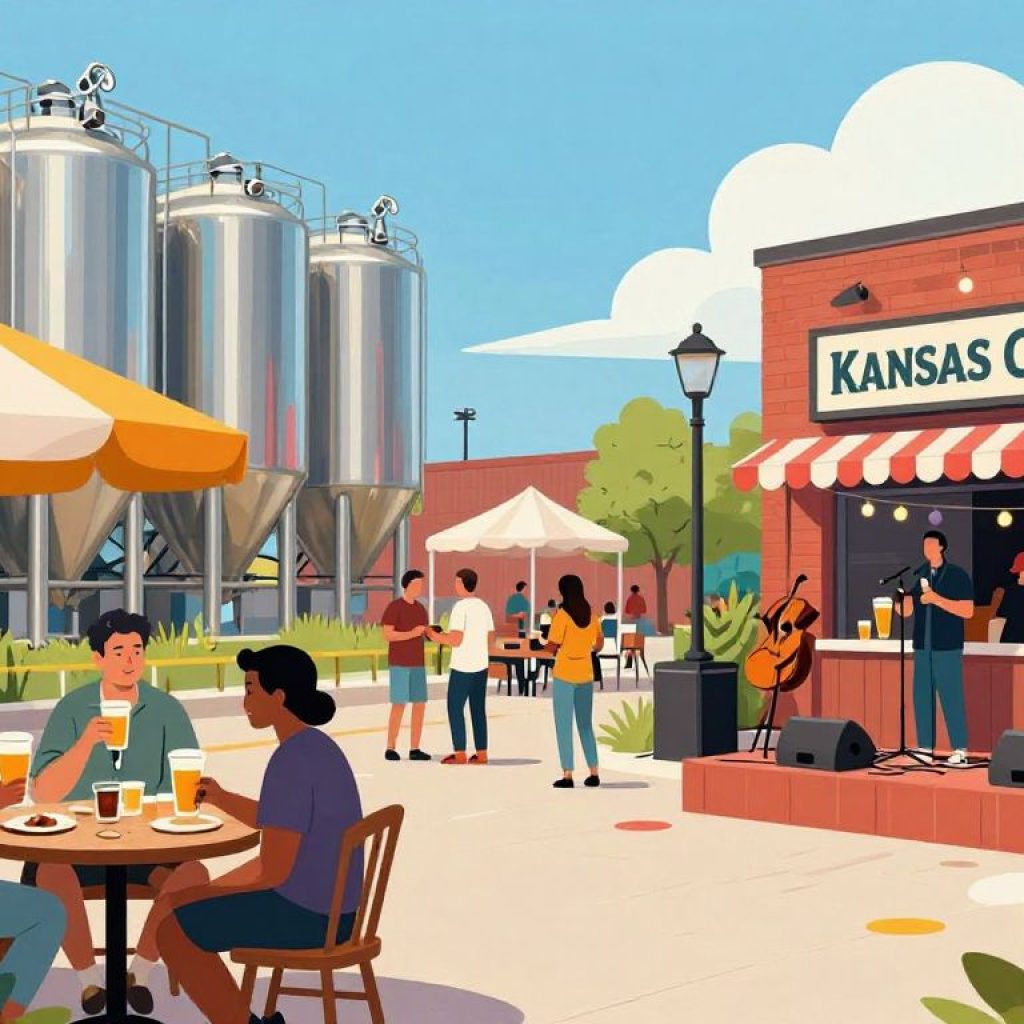 People enjoying a local brewery event supporting community initiatives