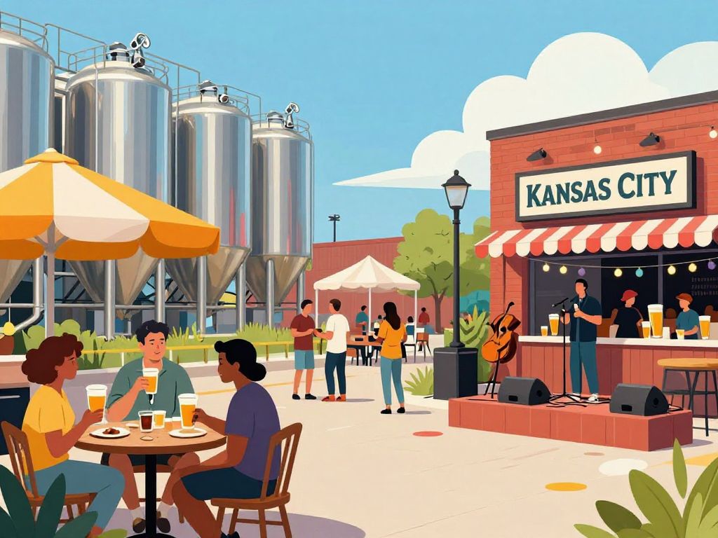 People enjoying a local brewery event supporting community initiatives