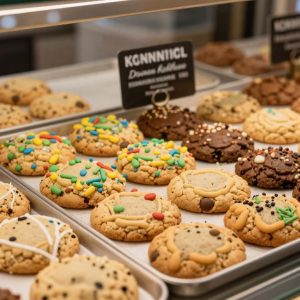 Freshly baked cookies at KC Cookies Overland Park location