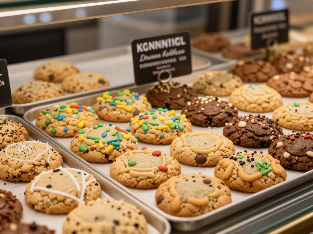 Freshly baked cookies at KC Cookies Overland Park location