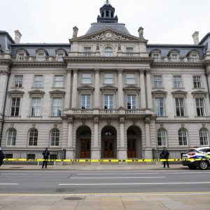 Police investigation at Lawrence City Hall after shooting incident