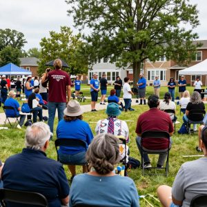 Residents of Lawrence come together for a safety rally