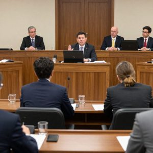 Lawmakers discussing MSHSAA oversight at a meeting