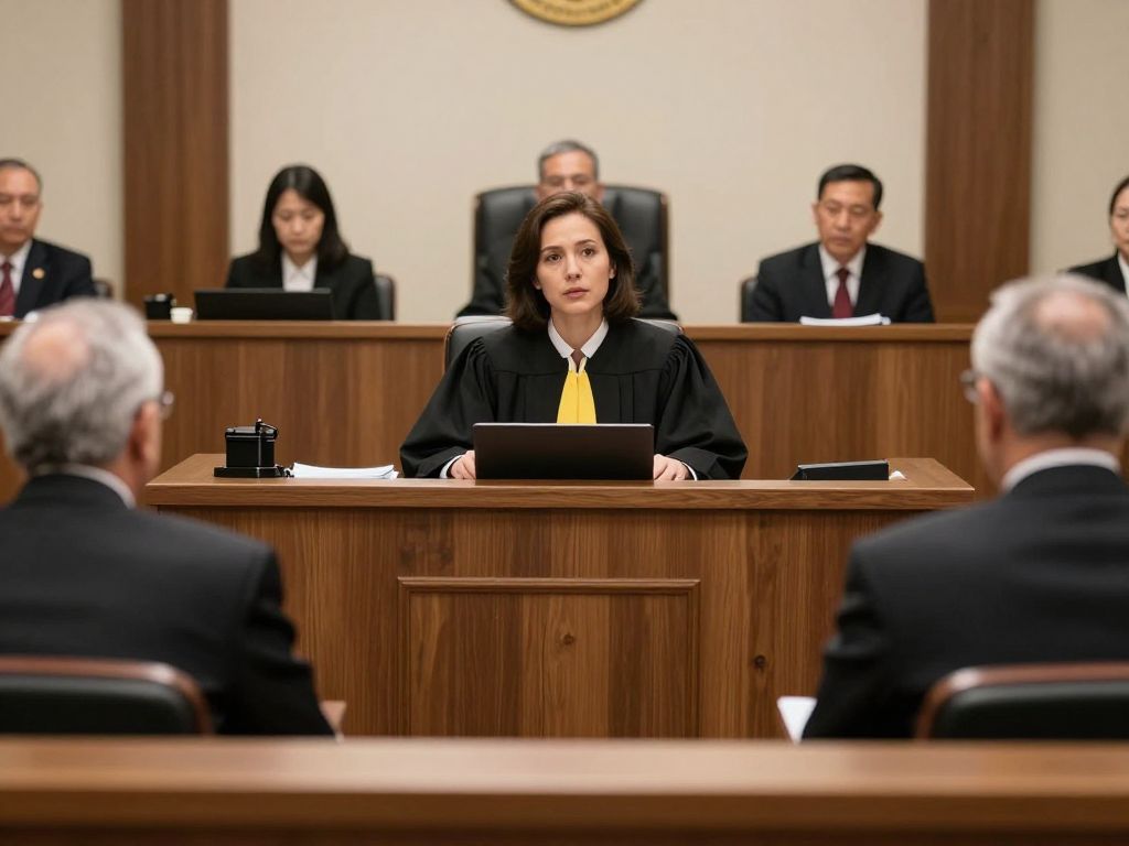 Courtroom discussing Missouri abortion rights case