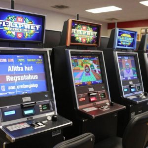Video lottery machines in a restaurant setting