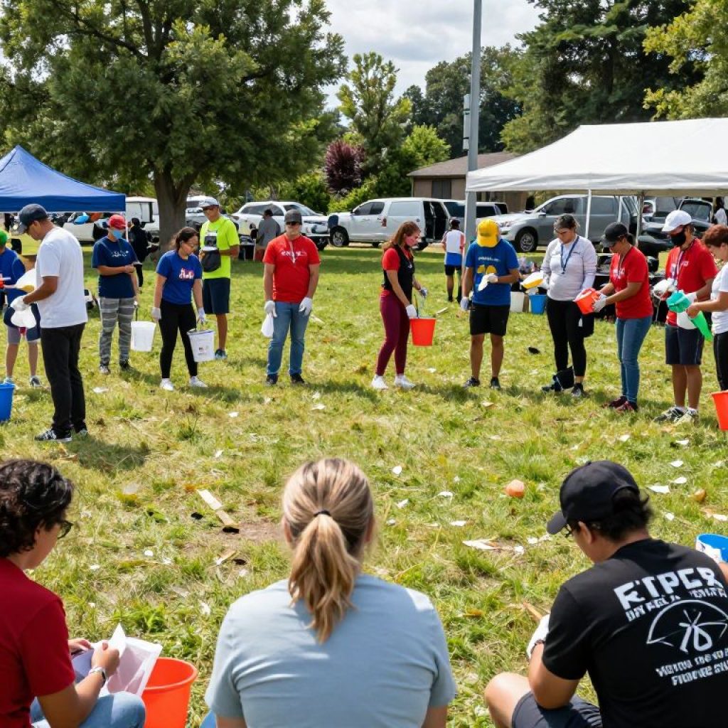 Community members celebrating Martin Luther King Jr. Day in Kansas City
