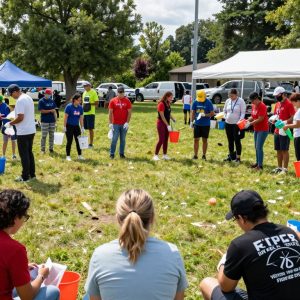 Community members celebrating Martin Luther King Jr. Day in Kansas City
