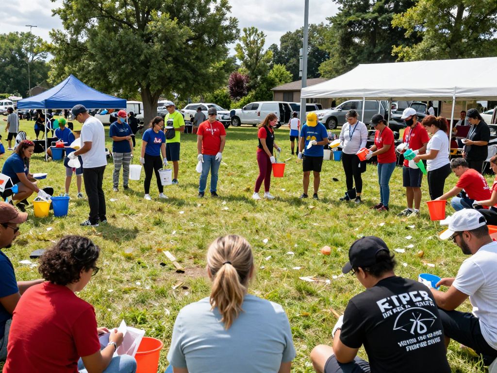 Community members celebrating Martin Luther King Jr. Day in Kansas City