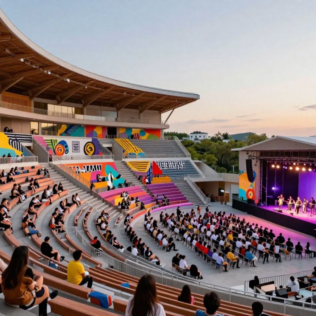 Rendering of the Morton Amphitheater in Riverside, MO
