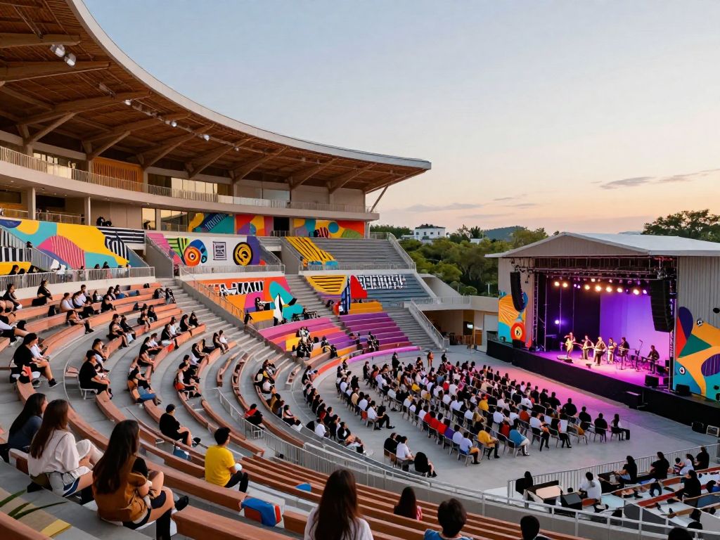 Rendering of the Morton Amphitheater in Riverside, MO