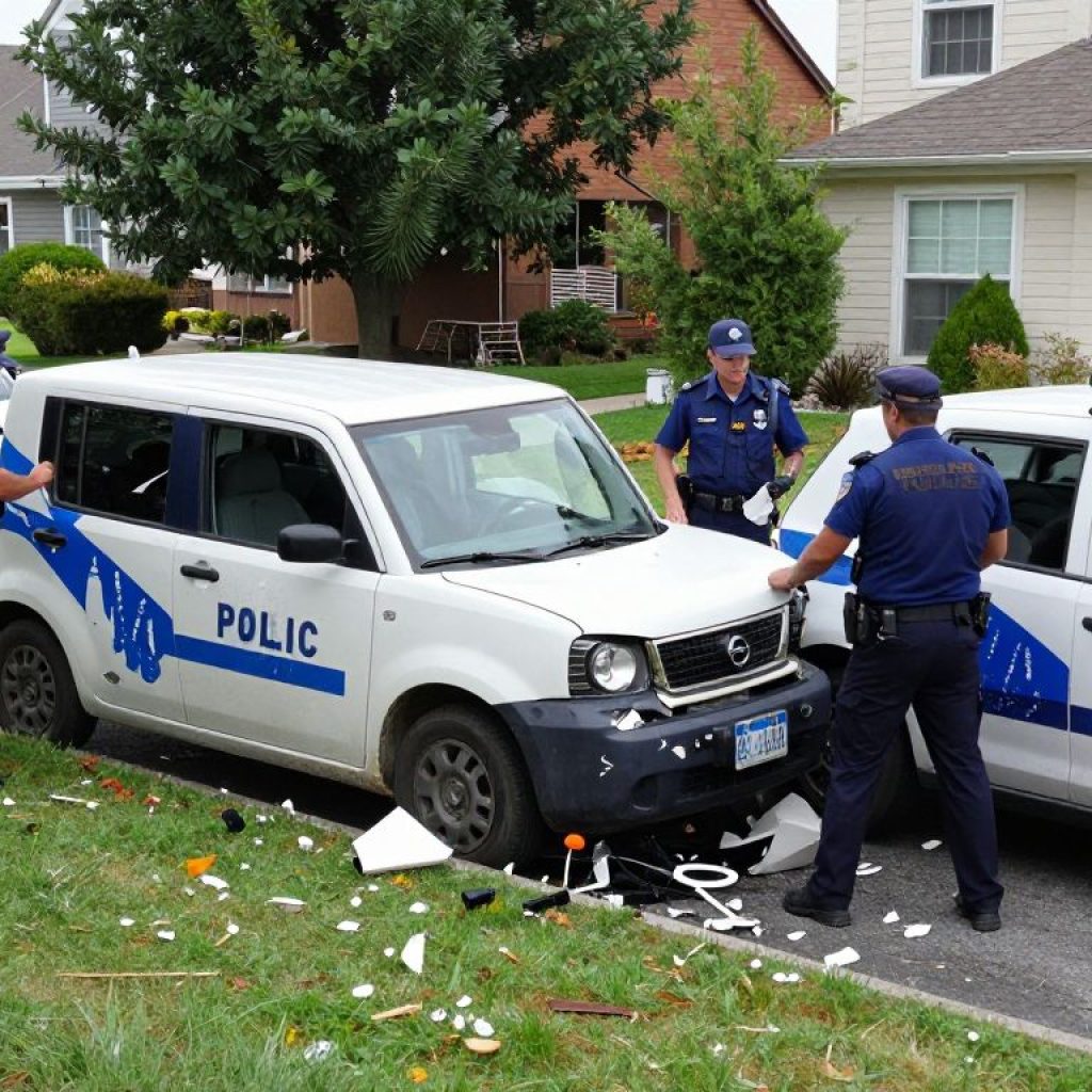 Damage from a fatal multi-vehicle collision during a police pursuit in Kansas City.