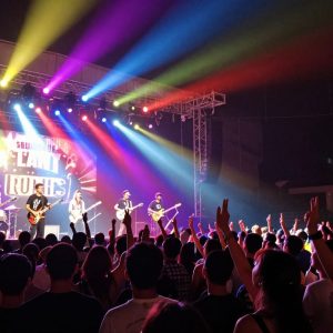 Concert of Ne-Yo and Akon showcasing vibrant performances