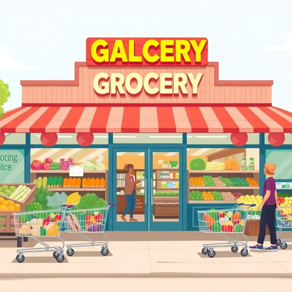 Exterior view of the new grocery store in Kansas City