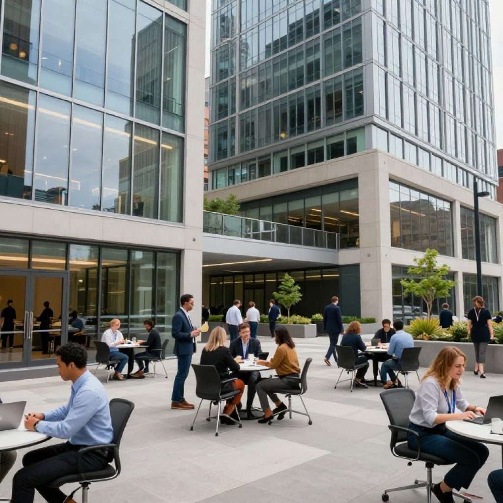 Oracle office in Nashville showing modern design and community engagement.