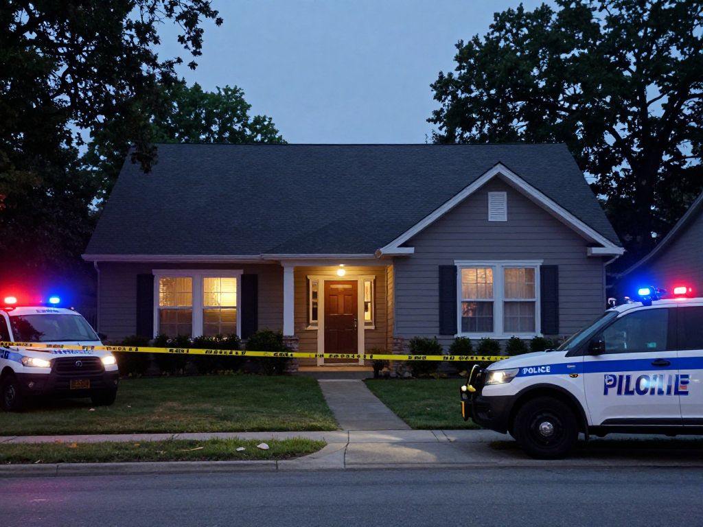 Police investigation at a home in Riverside after shooting incident