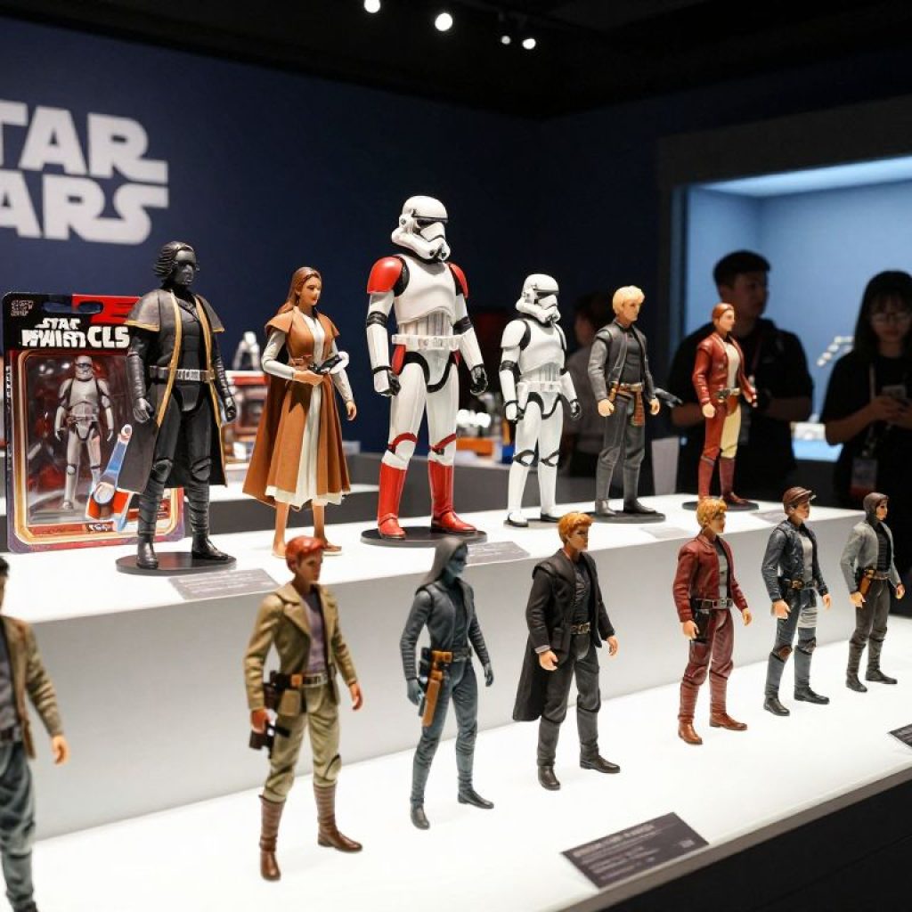 Display of Star Wars action figures at the National Museum of Toys and Miniatures