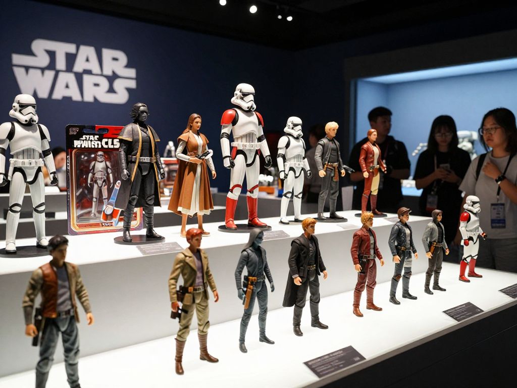 Display of Star Wars action figures at the National Museum of Toys and Miniatures