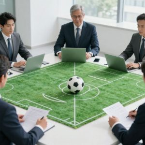 Abstract representation of strategic decision-making in sports and business