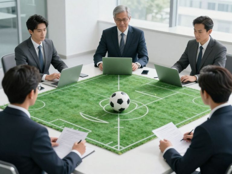 Abstract representation of strategic decision-making in sports and business