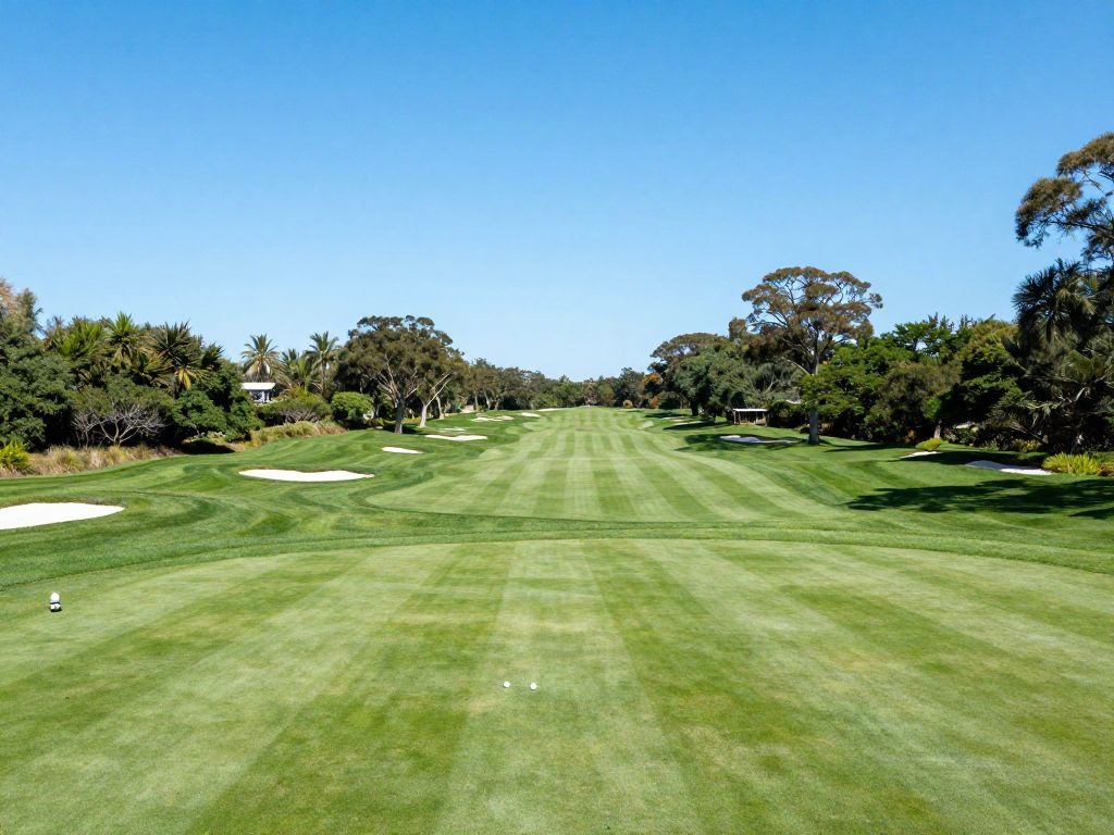 View of Tiffany Greens Golf Club and surrounding land.