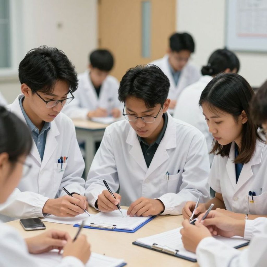 Students training in the UMKC Physician Assistant Program