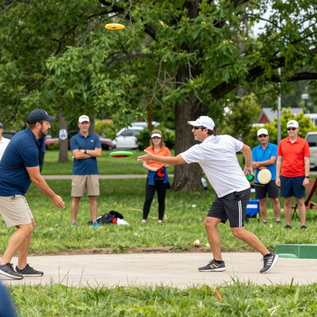 Athletes competing at the 2026 Disc Golf Championship Qualifiers in Kansas City.