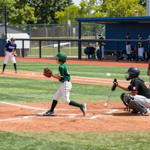 Young baseball players training at Premier Baseball KC in Overland Park