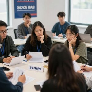Citizens attending a workshop on cryptocurrency scams in Clay County.