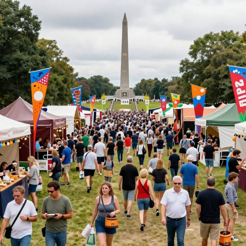 Crowd celebrating at FIFA Fan Festival Kansas City