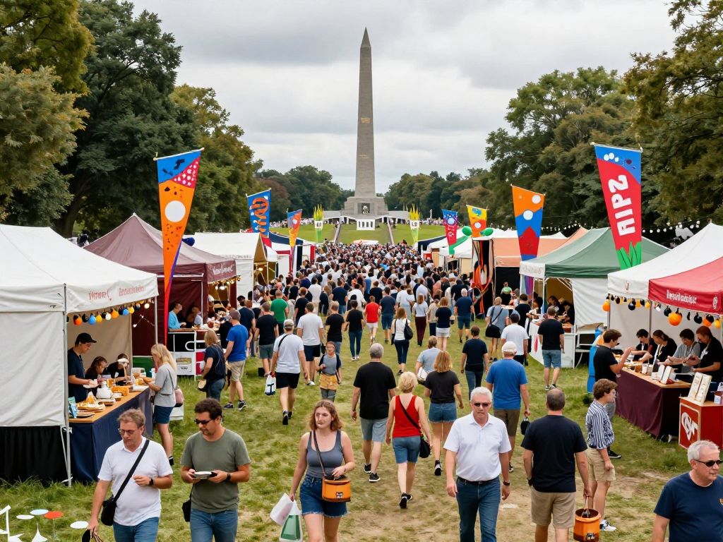 Crowd celebrating at FIFA Fan Festival Kansas City