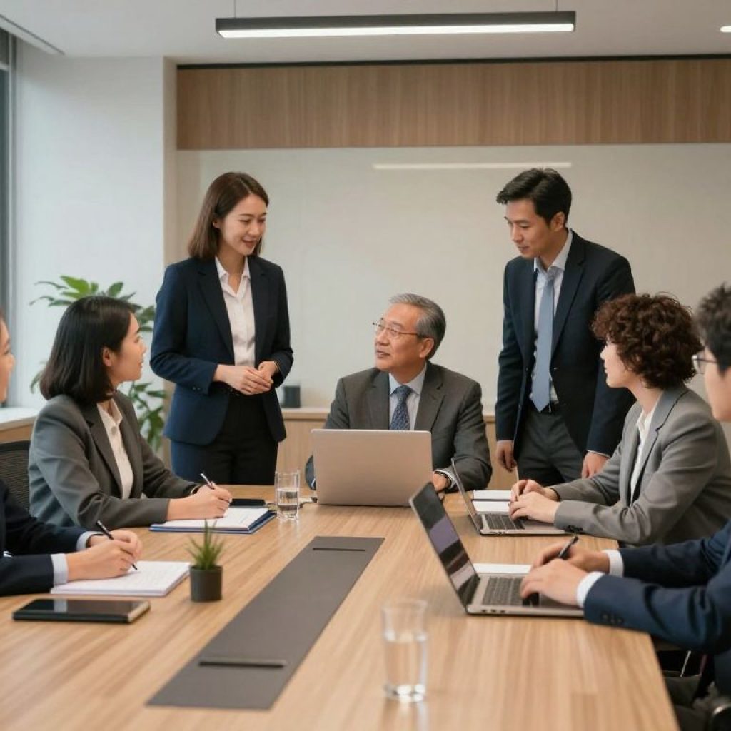 Interior of Foster Wallace Personal Injury Lawyers office, showcasing professional atmosphere and teamwork.