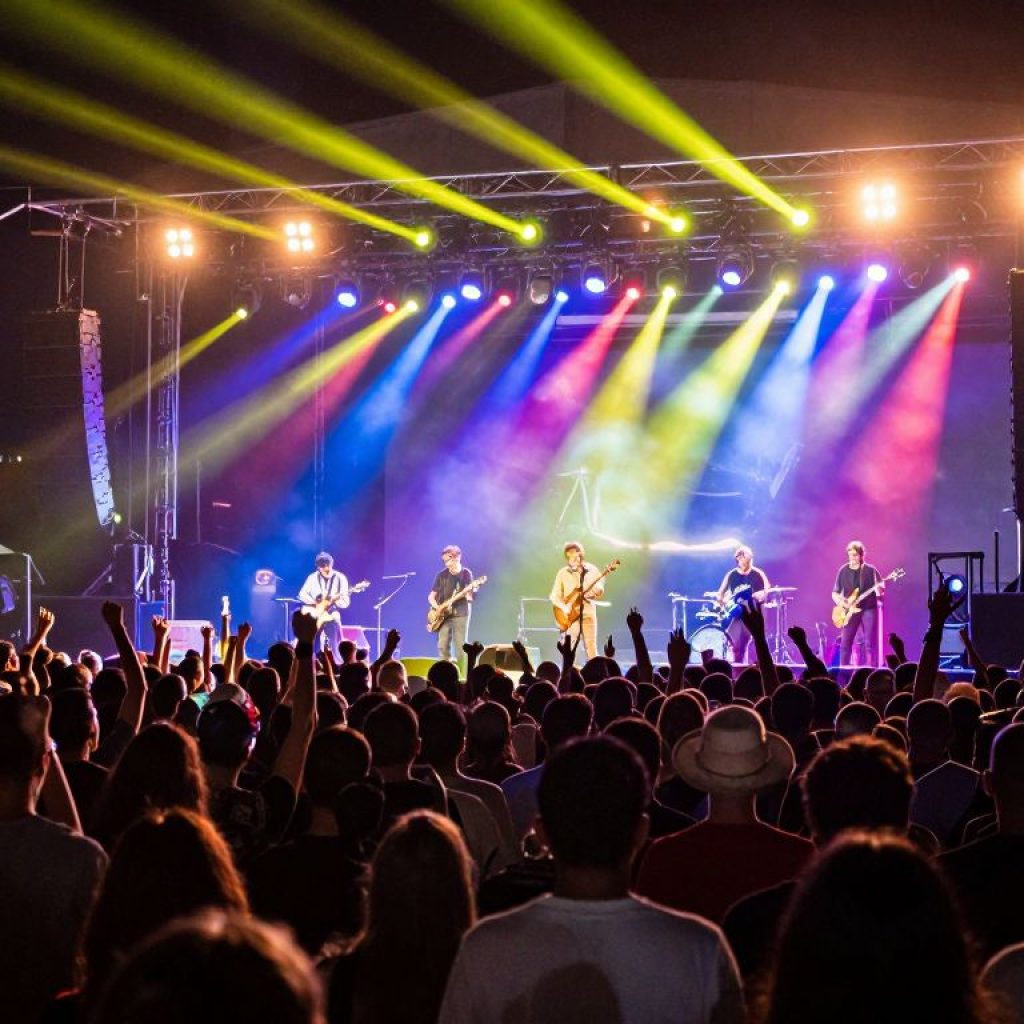 Crowd enjoying a Godsmack concert