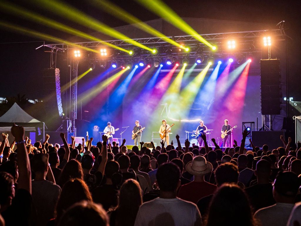 Crowd enjoying a Godsmack concert