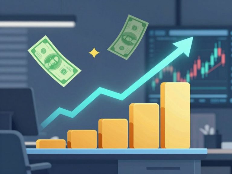 Illustration representing financial growth and stability