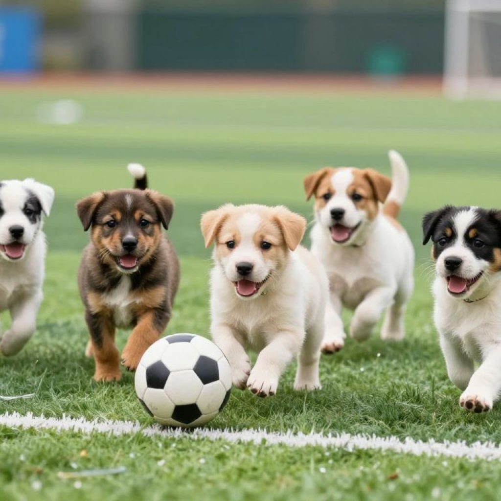 Puppy Bowl XXII showcasing adorable shelter dogs promoting adoption.