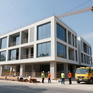 Modern construction site for Kadean Construction