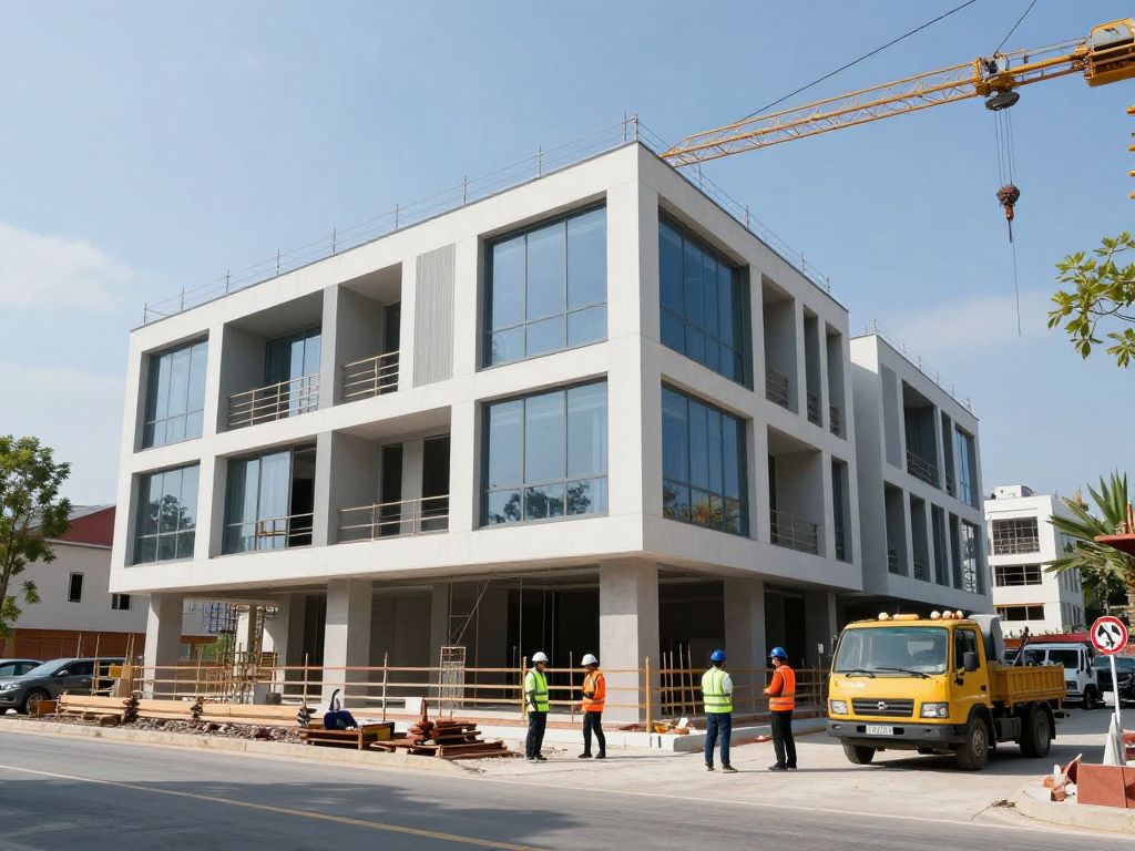 Modern construction site for Kadean Construction