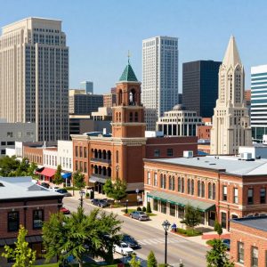 Vibrant arts scene in Kansas City with cultural landmarks