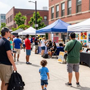 Community members participating in events in Kansas City