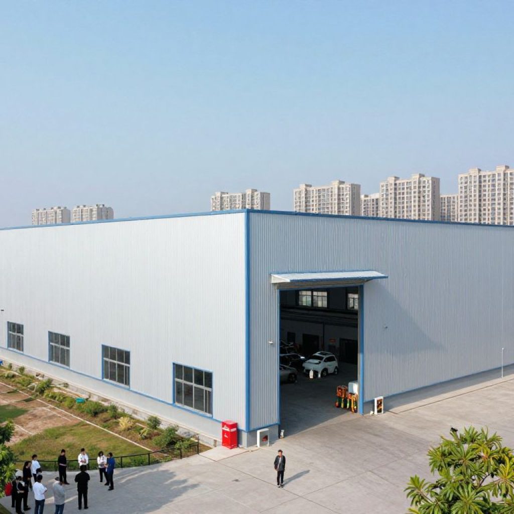 Industrial warehouse in Kansas City with community interaction